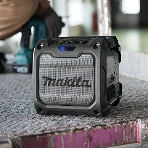 Makita XRM08B 18V LXT / 12V max CXT Lithium-Ion Cordless Bluetooth Job Site Speaker, Tool Only | Tool Only, Water- and dust-resistant construction, Power That Lasts