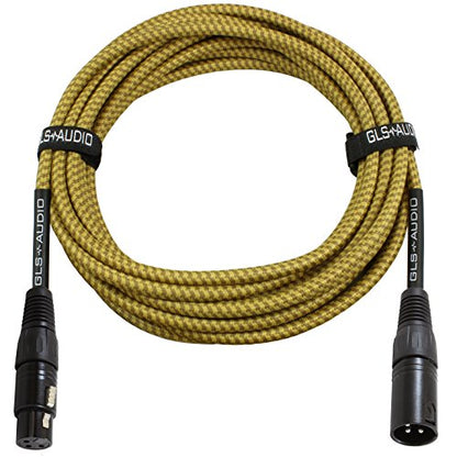 GLS Audio Mic Cable Patch Cord - 25 ft, 1 Pack Male to Female XLR Cable - size: 25 ft.