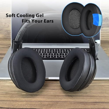 Adhiper WH-CH710N Replacement Ear Pads, Upgrade Cooling Gel Earpads for Sony WH-CH700N, WH-CH710N, WH-CH720N Wireless Headphones, Ear Pads Cushions with Soft Memory Foam(Black) | Upgraded Cooling Gel Earpads with High-Density Memory Foam, Added Thickness