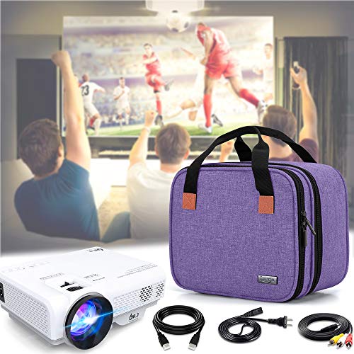LUXJA Carrying Bag Compatible with DR.J Mini Projector, Purple - color: Purple