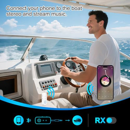 Premium Pro Bluetooth 5.4 Transmitter Receiver,Airplane Audio Adapter,Wireless Transmitter for TV/Travel Flight,Airline,Gym.Compatible with 2 AirPods/Headphones,Bluetooth Receiver for Car/Home Stereo - color: White