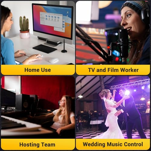 DROK USB Volume Knob, Big PC Computer Speaker Volume Control Audio External USB Volume Control Knob with 1-Key Mute Function Support Win7 8 10 XP Mac Vista Android, Black - color: Black, size: Large/Programmable