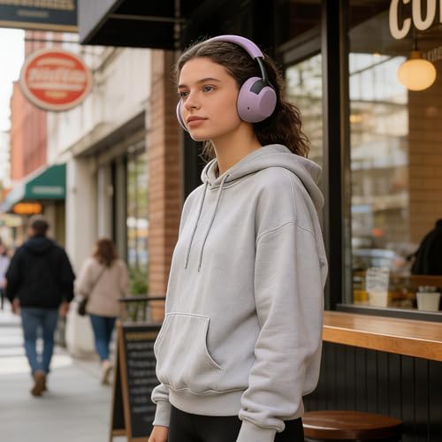 Adhiper XM6 Sweat Covers Accessories for Sony WH-1000XM6 - Rose Gray | Soft Silicone Case, 2-in-1 Headphone Cover with Earpad Covers & Headband Cover, Sweatproof & Easy to Clean & Secure Fit - color: Rose Gray