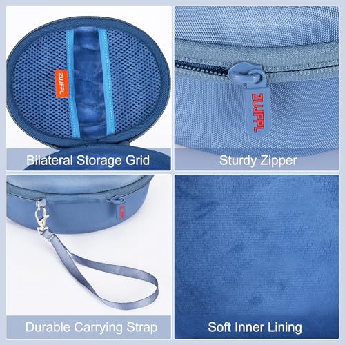 EVA Hard Case for Beats Solo3/Solo2/ Solo 4 Wireless On-Ear Headphones,Premium Travel Protective Carrying Storage Bag(Blue) - color: Blue