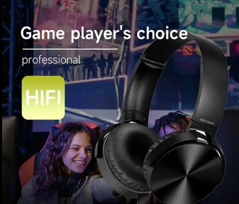 On-Ear Headphones with Microphone - Foldable Super Stereo Bass, Hybrid Active Noise Cancelling Headphones with Transparent Modes,65H Playtime Wireless Bluetooth with Mic, Deep Bass