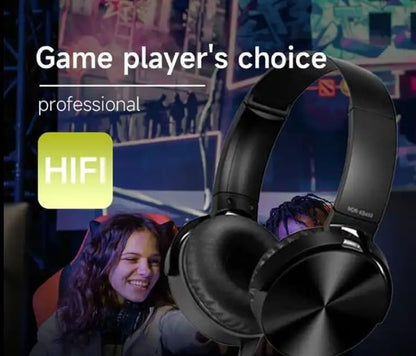 On-Ear Headphones with Microphone - Foldable Super Stereo Bass, Hybrid Active Noise Cancelling Headphones with Transparent Modes,65H Playtime Wireless Bluetooth with Mic, Deep Bass