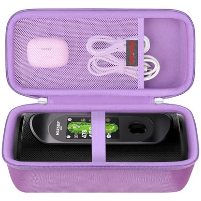 Elonbo Carrying Case for MiLESEEY GeneSonic Pro Golf GPS Speaker, Lilac - color: Lilac