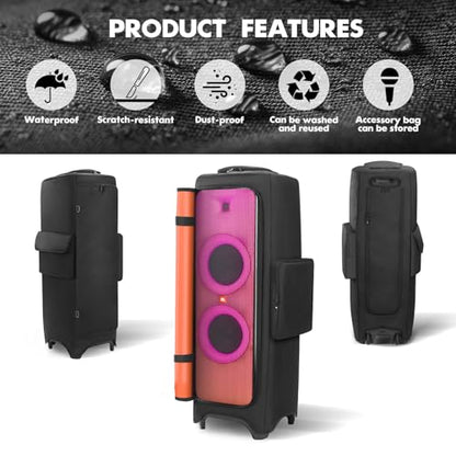 Protective Cover Case Compatible with JBL PartyBox 1000 | Water-Resistant Carrying Case with Storage Bag, Splashproof Dustproof Portable Cover for Party Box 1000 Speakers - size: For JBL partybox 1000