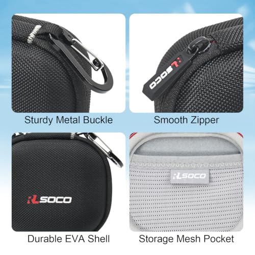 RLSOCO Carrying Case for JBL Endurance Peak 4 True Wireless Noise Cancelling Sport Earbuds (Case Only)