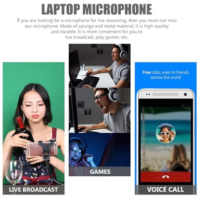 SUPVOX USB-C Condenser Microphone for Phone & PC, Plug & Play Mini Microphone with Noise Reduction Sponge Cover, for Live Streaming, Gaming, Recording, Podcast, Online Meetings