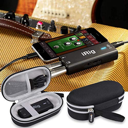 Aproca Hard Travel Storage Carrying Case for IK Multimedia iRig HD 2 digital guitar interface