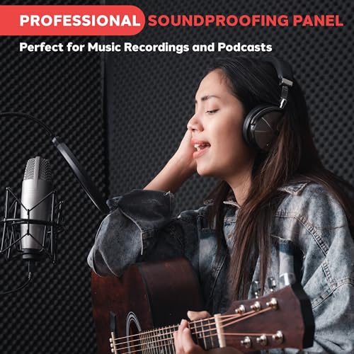 Pyle Microphone Isolation Panel with Height Adjustable Tripod Stand - High Density 2" Thick Foam Sound Dampening Wall - Foldable & Portable Mic Shield for Podcasts, Singing, Recording, Broadcasting - size: 1-Pack