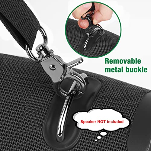 Removable Speaker Handle Strap Compatible with JBL Xtreme/Xtreme 2/ Xtreme 3/ W-King X10/ Zealot S67 Outdoor Travel Speaker Handle Belt (Black)