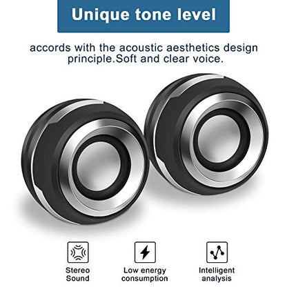 Stereo Computer Speaker, USB Powered Speaker Sound, Loud Volume and Enhanced Bass, PC Speaker for Laptop Cellphones and More | Loud Volume and Enhanced Bass, PC Speaker for Laptop Cellphones and More