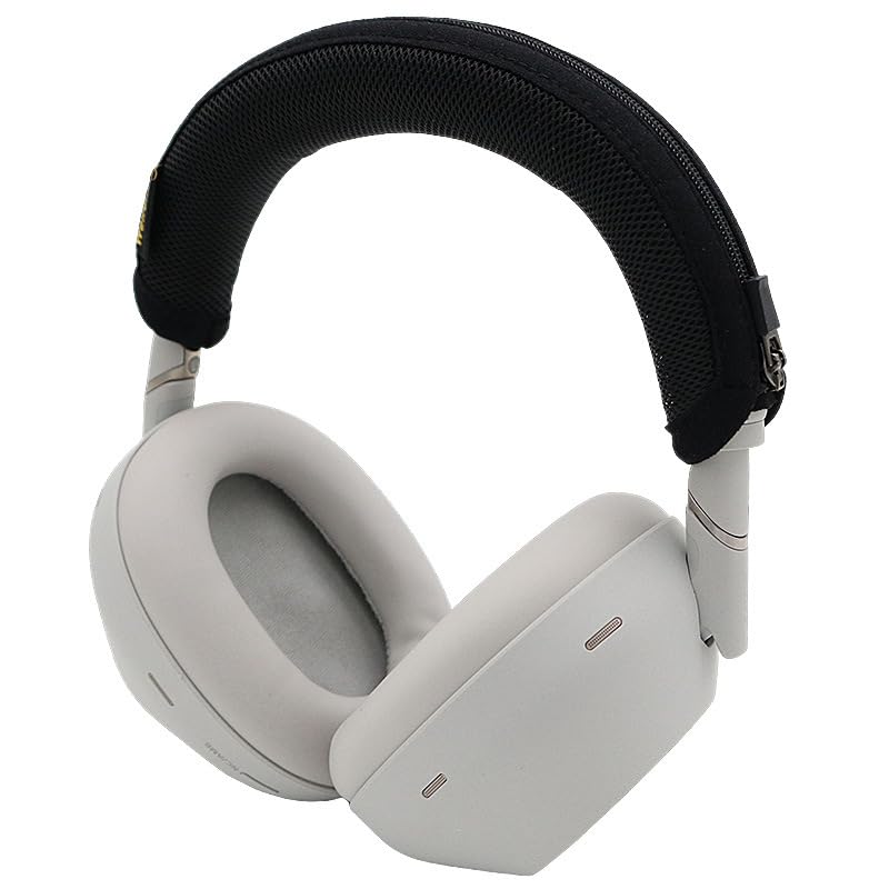 WH-1000xm6 Headband, Replacement Mesh Fabric Headband Pad Cushion for WH-1000xm6 Headband Cover (Black)