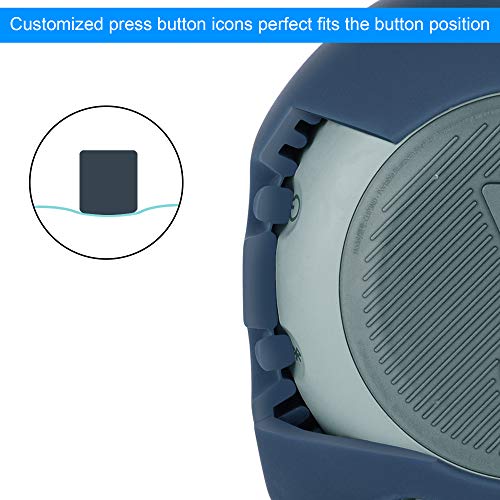 Protective Silicone Stand Up Carrying Case for JBL Clip 3 Waterproof Portable Speaker(Blue) - color: Blue