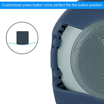 Protective Silicone Stand Up Carrying Case for JBL Clip 3 Waterproof Portable Speaker(Blue) - color: Blue
