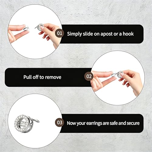 Nkwuire 6 Styles 600Pcs Silicone Earring Backs, Clear Soft Plastic Rubber Earring Backings Clutch Stoppers Replacement Kit for Studs Hoops Fish Hook Earrings - color: 6 styles-A
