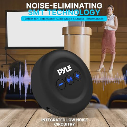 Pyle Wireless Audio Transmitter and Receiver Set – Low Latency Bluetooth Adapter with 3.5mm AUX & RCA Inputs/Outputs, Plug & Play for TV, Projector, Speakers, Headphones & Soundbars