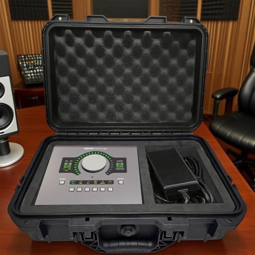 Audio Interface Carrying Case for Universal Audio Apollo Twin X DUO/Twin X QUAD/Twin X DUO Gen 2/ Twin X QUAD Gen 2, Hard Shell Travel Case Equipped with Comfort Handle