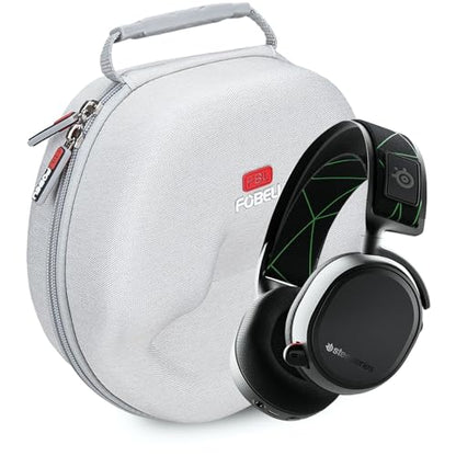 FBLFOBELI Hard Storage Case for SteelSeries Arctis 1 3 5 7 7X 7+ 7P+ 9 9X PRO PRO+ Prime/Arctis Nova pro 1 1P 1X 3 7 7X 7P/Pioneer DJ HDJ-X5/G733 Lightspeed Wireless Gaming Headset (Grey) - color: Grey