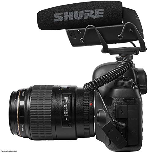 Shure VP83 LensHopper Camera-Mounted Condenser Shotgun Microphone for use with DSLR Cameras and HD Camcorders - Capture Detailed, High Definition Audio with Full Low-end Response - style: Standard