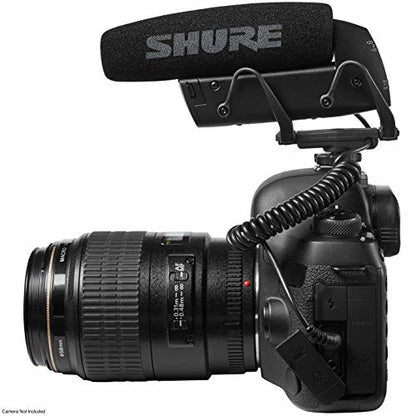 Shure VP83 LensHopper Camera-Mounted Condenser Shotgun Microphone for use with DSLR Cameras and HD Camcorders - Capture Detailed, High Definition Audio with Full Low-end Response - style: Standard