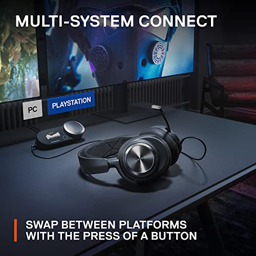 SteelSeries Arctis Nova Pro Multi-System Gaming Headset - Premium Hi-Fi Drivers, Hi-Res Audio - 360° Spatial Audio - GameDAC Gen 2 - ESS Sabre Quad-DAC - Stealth Retractable Mic - PC, PS5, PS4, Switch - style: Nova Pro PC | PlayStation