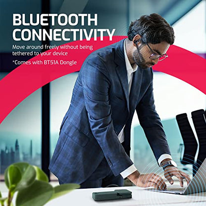 Yealink BH71 Workstation Speaker and Wireless Bluetooth Headset BH71 (1208653) - Teams Certified Deskphone, PC/Mac, Works with Zoom, RingCentral, 8x8, Vonage Gold Support Plan Included - style: BH71 Workstation Bluetooth headset