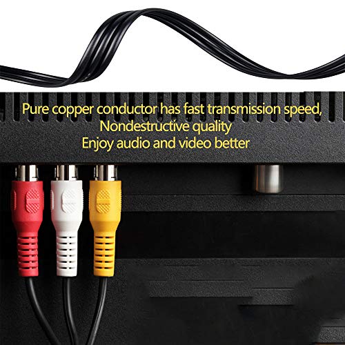 Love Your 10FT 3.5mm TRRS to 3 RCA Stereo Audio Video AUX Cable, Camcorder AV Video Output Cable 1/8" to 3 RCA Cord