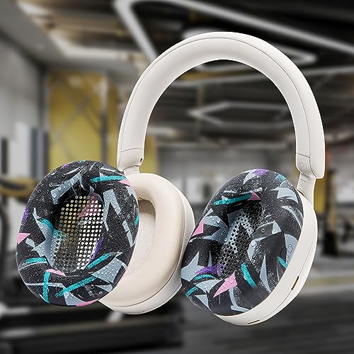 WC SweatZ XM5 - Patented Earpad Sweat Covers for Sony WH1000XM5 by Wicked Cushions | Full 360 Earpad Protection | Sweatproof & Easily Washable | 90's Black - color: 90's Black