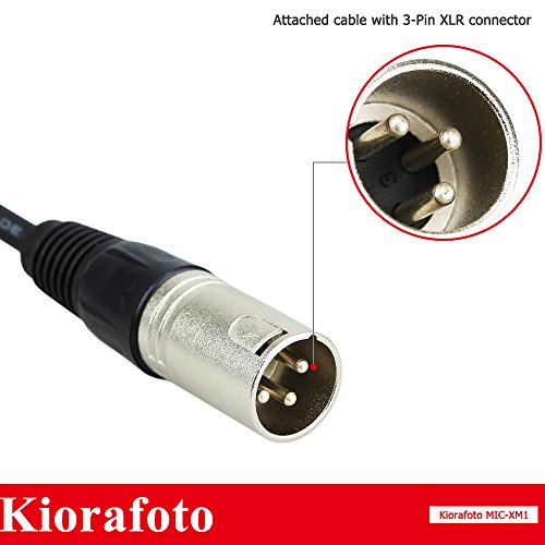 Kiorafoto Camera Camcorder Microphone for Sony HXR-NX30, HXR-NX70, HXR-NX5, DSR-PD170, HVR-A1, HDR-AX2000, Replaces ECM-XM1