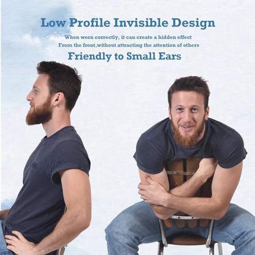 Xmenha Mini Invisible Small Bluetooth Earbuds Sleeping for Small Ears Low Profile Tiny Hidden Discreet Smallest Earbuds for Work Sleep Ear Buds Invisible Headphones Buds - color: Blue