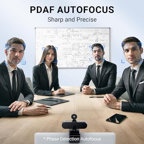 EMEET C960 AF 1080P Webcam for PC, Autofocus, 73° View Angle | Computer Camera w/Privacy Cover and Microphone, Plug and Play USB Webcam for Video Calling/Zoom/Teams/Google Meet - style: 1080P AF
