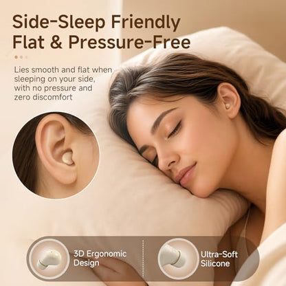Small Mini Invisible Earbuds Wireless Bluetooth Ear Buds for Small Ears | Discreet Smallest Sleep Earbuds For Small Ears Ear Buds Low Profile Tiny Skin Tone Sleeping Earbuds For Small Ear Canals - color: Nude