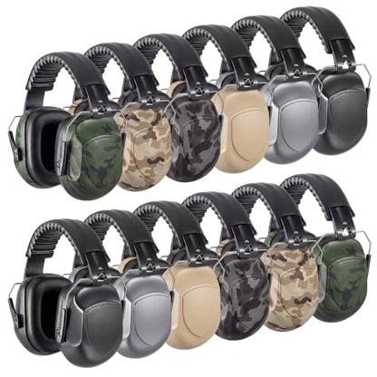12 Pcs Kids Ear Protection Noise Cancelling Headphones Ear Muffs Bulk 27db Adult Noise Reduction Hearing Earmuff (Universal Fit (kids & Adults),Camo Style) - size: Universal Fit (kids & Adults), style: Camo Style