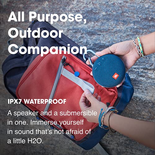 JBL Clip 3, Camouflage - Waterproof, Durable & Portable Bluetooth Speaker - Up to 10 Hours of Play - Includes Noise-Cancelling Speakerphone & Wireless Streaming | Wireless Bluetooth Streaming, Up to 10 Hours of Playtime, IPX7 Waterproof, Integrated Carabi