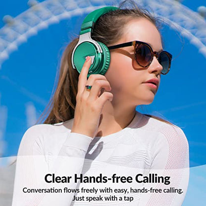 Million Sold 10 Years Classic E7 Active Noise Cancelling Headphones with Upgraded Noise Cancellation, Bluetooth Headphones Wireless with HD Sound Vivid Deep Bass, for Home Office Travel Gift Pcs - color: Green, style: E7 Wireless Active Noise Cancelling H