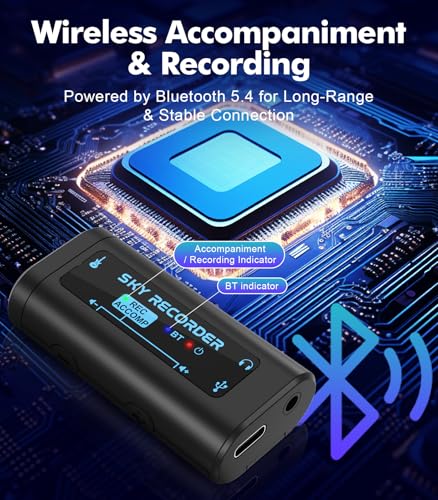 Guitar Audio Interface Pocket Internal Recording Sound Card with Bluetooth, Internal Sound Card, Compatible with iPhone, Mac, Laptop, Android—Plug & Play for Recording, Streaming, Playing
