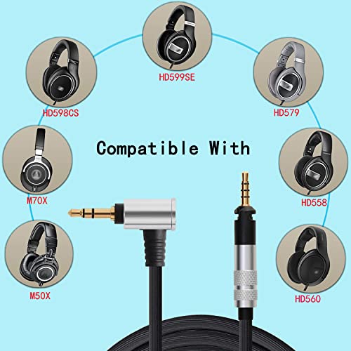 HD598 Audio Replacement Cable Compatible with Sennheiser HD598CS HD558 HD518 HD599 HD569 HD579 ATH-M50X M60X M70X Headphones with 3.5mm Plug 4.9ft - style: 3.5mm Plug