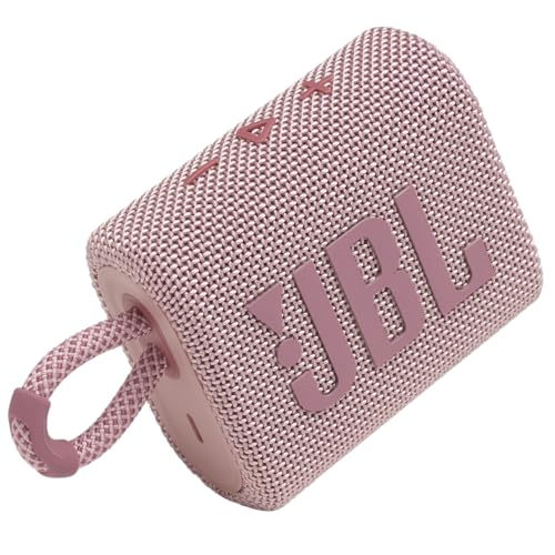 JBL Go 3 - Portable Mini Bluetooth Speaker, big audio and punchy bass, IP67 waterproof and dustproof, 5 hours of playtime, speaker for home, outdoor and travel (Pink) - color: Pink, style: GO3
