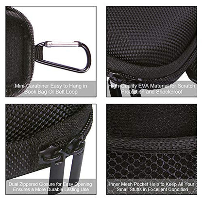 Durable MP3 Player Case, USB Flash Drive Case Bag Portable Storage Case - color: Black