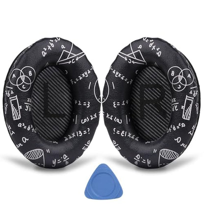Replacement Ear Pads for Bose QC35 and QC35 II | EarPads Cushions with Noise Isolation Memory Foam, Softer Protein Leather, Added Thickness - color: Black-C-1