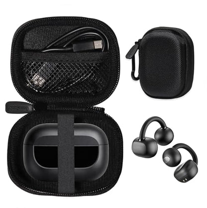 Case for TOZO OpenEarRing True Open Ear Earbuds (Black) - color: Black