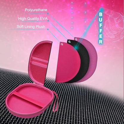 Headphone Headset Case Compatible with JBL Tune 520BT 720BT/BERIBES/KVIDIO/Soundcore by Anker/Sony Wireless On-Ear Headphones, Rose Red - color: Rose
