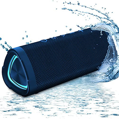 Vanzon Bluetooth Speakers V40 Portable Wireless Speaker V5.0 with 24W Loud Stereo Sound, TWS, 24H Playtime & IPX7 Waterproof, Suitable for Travel, Home&Outdoors - Blue (HIJ) - color: Blue
