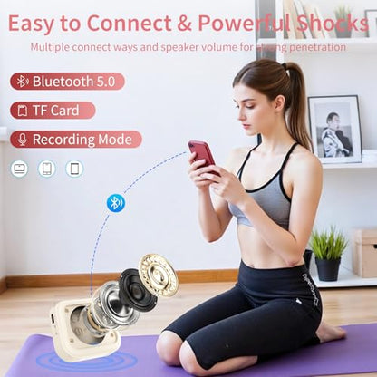 S1 Voice Amplifier Wireless, 25W Portable PA System with Dual Wireless Lavalier Mics, Bluetooth Speaker with Shoulder Strap for Classroom, Training, Tour Guiding & Public Speaking (White) - color: White