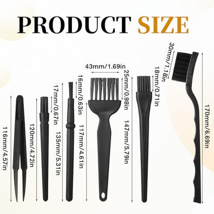 Keyboard Brush Anti Static Brush 6PCS Mini Keyboard Cleaning Brushes Kit Electronic Dust Cleaning Brushes for Computer Motherboard Camera Small Space Remover for Mechanical Keyboards