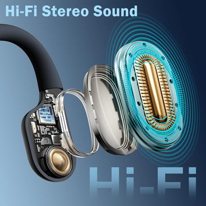 Liquid Silicone Swimming Headphones-Bone Conduction Headphones, IP68 Waterproof Underwater Earphones, LiteSurge Bluetooth Soft/Skin Open Ear Swim Earbuds with 32 GB MP3 Memory for Sport-Ashy - color: Ashy