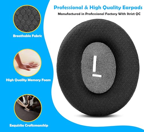 Life 3 Earpads Replacement Compatible with Doqaus Life 3 Wireless Headphone,earpads for Doqaus Life 3 Wireless Headphone (Breathable, Black)